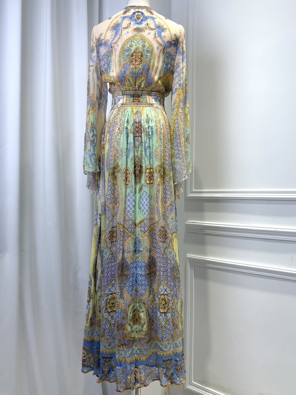 Camilla Flared Sleeve Dress In East Of Istanbul - Picture 10 of 15